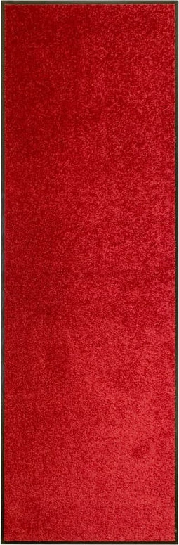 vidaXL - Deurmat - wasbaar - 60x180 - cm - rood