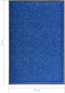 vidaXL - Deurmat - wasbaar - 60x90 - cm - blauw