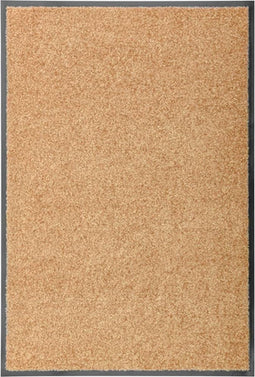 vidaXL - Deurmat - wasbaar - 60x90 - cm - crème