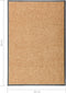 vidaXL - Deurmat - wasbaar - 60x90 - cm - crème