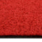 vidaXL - Deurmat - wasbaar - 60x90 - cm - rood