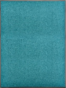 vidaXL - Deurmat - wasbaar - 90x120 - cm - cyaan