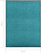vidaXL - Deurmat - wasbaar - 90x120 - cm - cyaan