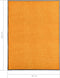 vidaXL - Deurmat - wasbaar - 90x120 - cm - oranje