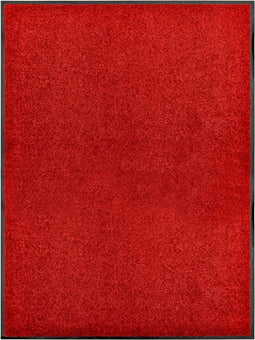 vidaXL - Deurmat - wasbaar - 90x120 - cm - rood