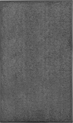 vidaXL - Deurmat - wasbaar - 90x150 - cm - antraciet
