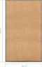 vidaXL - Deurmat - wasbaar - 90x150 - cm - crème