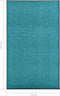 vidaXL - Deurmat - wasbaar - 90x150 - cm - cyaan