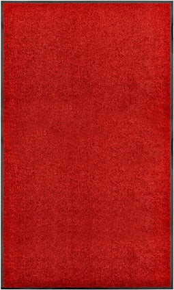 vidaXL - Deurmat - wasbaar - 90x150 - cm - rood