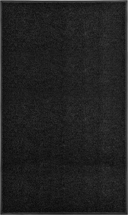 vidaXL - Deurmat - wasbaar - 90x150 - cm - zwart