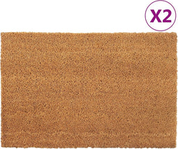 vidaXL - Deurmatten - 2 - st - 40x60 - cm - getufte - kokosvezel - naturel