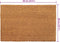 vidaXL - Deurmatten - 2 - st - 40x60 - cm - getufte - kokosvezel - naturel