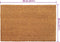 vidaXL - Deurmatten - 2 - st - 40x60 - cm - getufte - kokosvezel - naturel