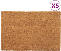 vidaXL - Deurmatten - 5 - st - 40x60 - cm - getufte - kokosvezel - naturel