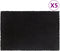 vidaXL - Deurmatten - 5 - st - 40x60 - cm - getufte - kokosvezel - zwart