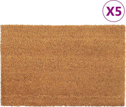 vidaXL - Deurmatten - 5 - st - 40x60 - cm - getufte - kokosvezel - naturel