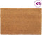 vidaXL - Deurmatten - 5 - st - 40x60 - cm - getufte - kokosvezel - naturel