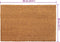 vidaXL - Deurmatten - 5 - st - 40x60 - cm - getufte - kokosvezel - naturel