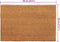 vidaXL - Deurmatten - 5 - st - 40x60 - cm - getufte - kokosvezel - naturel