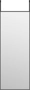 vidaXL - Deurspiegel - 30x80 - cm - glas - en - aluminium - zwart
