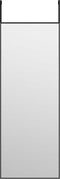 vidaXL - Deurspiegel - 30x80 - cm - glas - en - aluminium - zwart