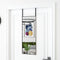 vidaXL - Deurspiegel - 30x80 - cm - glas - en - aluminium - zwart