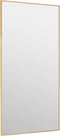 vidaXL - Deurspiegel - 40x80 - cm - glas - en - aluminium - goudkleurig