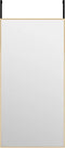 vidaXL - Deurspiegel - 40x80 - cm - glas - en - aluminium - goudkleurig