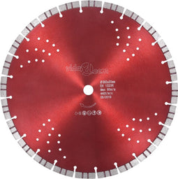 vidaXL Diamantzaagblad met turbo en gaten 350 mm staal