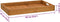 vidaXL - Dienblad - 60x35 - cm - massief - teakhout