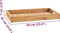 vidaXL - Dienblad - 60x35 - cm - massief - teakhout
