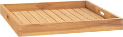 vidaXL - Dienblad - 60x60 - cm - massief - teakhout