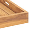 vidaXL - Dienblad - 60x60 - cm - massief - teakhout