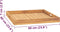 vidaXL - Dienblad - 60x60 - cm - massief - teakhout