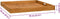 vidaXL - Dienblad - 70x70 - cm - massief - teakhout