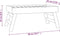 vidaXL - Dienblad - inklapbaar - 55x35x25 - cm - massief - teakhout
