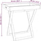 vidaXL - Dienbladtafel - inklapbaar - 52x36x56,5 - cm - walnotenhout