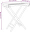 vidaXL - Dienbladtafel - inklapbaar - 70,5x42,5x80 - cm - bamboe