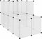 vidaXL - Dierenhok - klein - 142x74x93 - cm - polypropeen - en - staal - transparant