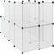 vidaXL - Dierenhok - klein - 142x74x93 - cm - polypropeen - en - staal - transparant