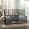 vidaXL - Dierenhok - klein - 143x107x93 - cm - polypropeen - en - staal - transparant