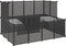 vidaXL - Dierenhok - klein - 143x107x93 - polypropeen - en - staal - zwart