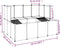 vidaXL - Dierenhok - klein - 143x107x93 - polypropeen - en - staal - zwart