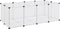 vidaXL - Dierenhok - klein - 144x74x46,5 - cm - polypropeen - en - staal - transparant