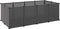 vidaXL - Dierenhok - klein - 144x74x46,5 - cm - polypropeen - en - staal - zwart