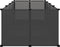 vidaXL - Dierenhok - klein - 144x74x46,5 - cm - polypropeen - en - staal - transparant