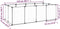 vidaXL - Dierenhok - klein - 144x74x46,5 - cm - polypropeen - en - staal - transparant
