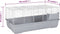 vidaXL - Dierenhok - kleine - dieren - 100x53x46 - cm - polypropeen - metaal - grijs