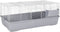 vidaXL - Dierenhok - kleine - dieren - 100x53x46 - cm - polypropeen - metaal - grijs