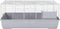 vidaXL - Dierenhok - kleine - dieren - 100x53x46 - cm - polypropeen - metaal - grijs